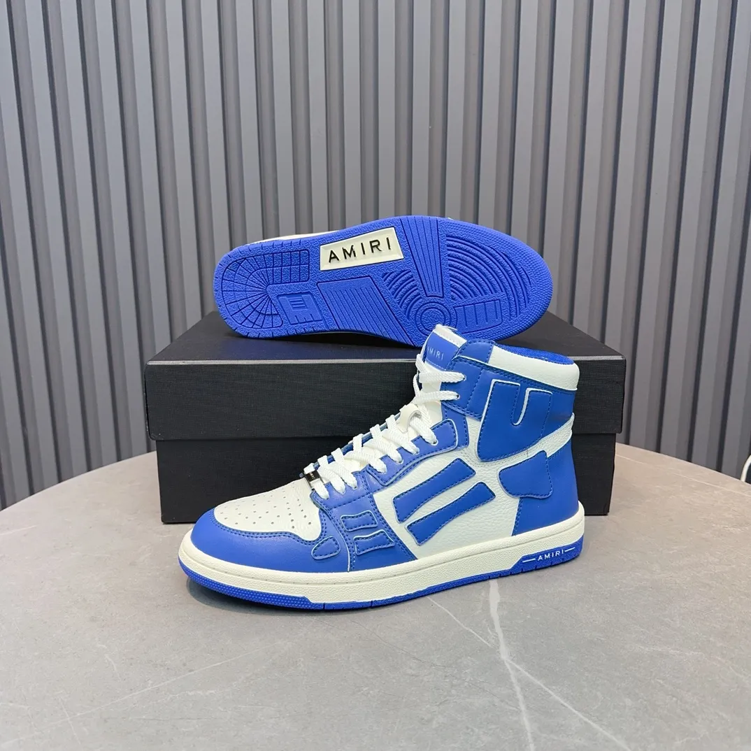 Men's shoes💰620💰 AMIRI AMIRI trendy brand hot sale🔥 Available all year round✅Couples💑 Official website synchronization Imported fabrics 1⃣️ratio 1⃣️Re-engraved, original factory special original sole, 35-45 (38.45. Non-refundable)